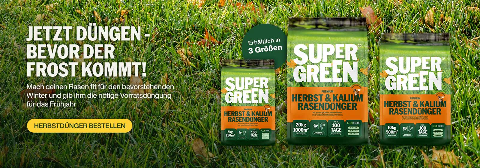 Jetzt düngen - bevor der Frost kommt!