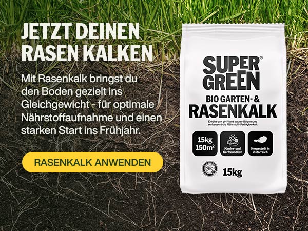 Gib deinem Rasen jetzt Kalk-Power!
