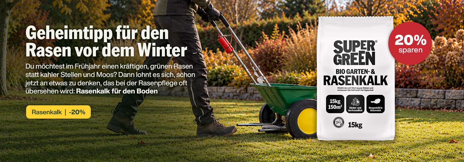 Rasenkalk: Der Geheimtipp für deinen Rasen vor dem Winter