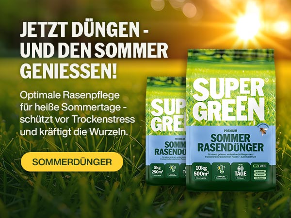 SUPERGREEN Sommer Rasendünger