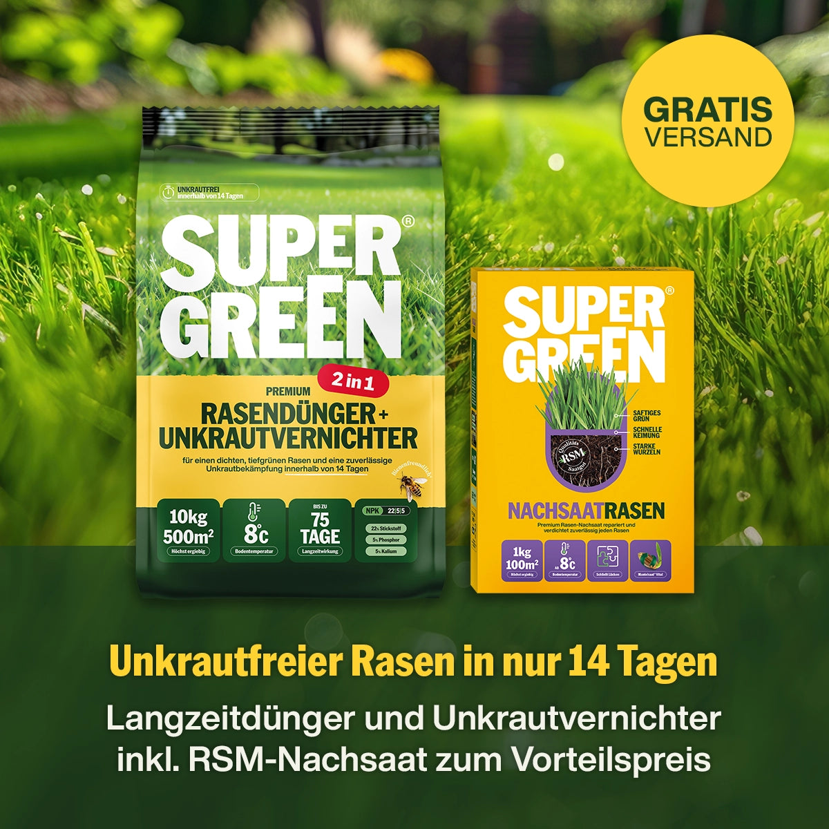 Unkrautfrei-Set inkl. Nachsaat