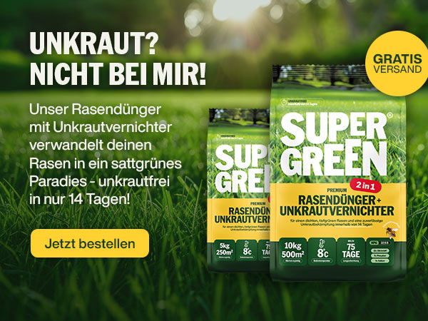 Rasendünger mit Unkrautvernichter 2in1 bestellen!