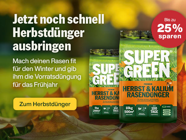 Warte nicht länger: Jetzt noch Herbstdünger ausbringen!