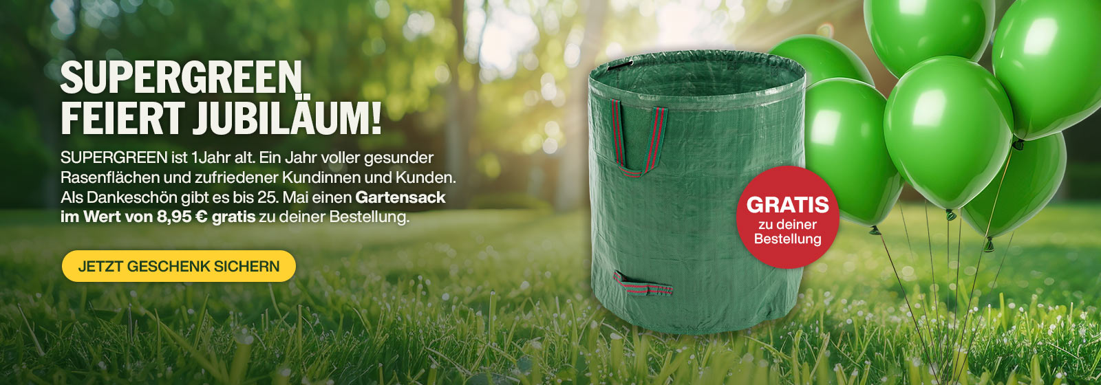 Bis 25.5.: GRATIS Gartenabfallsack sichern!