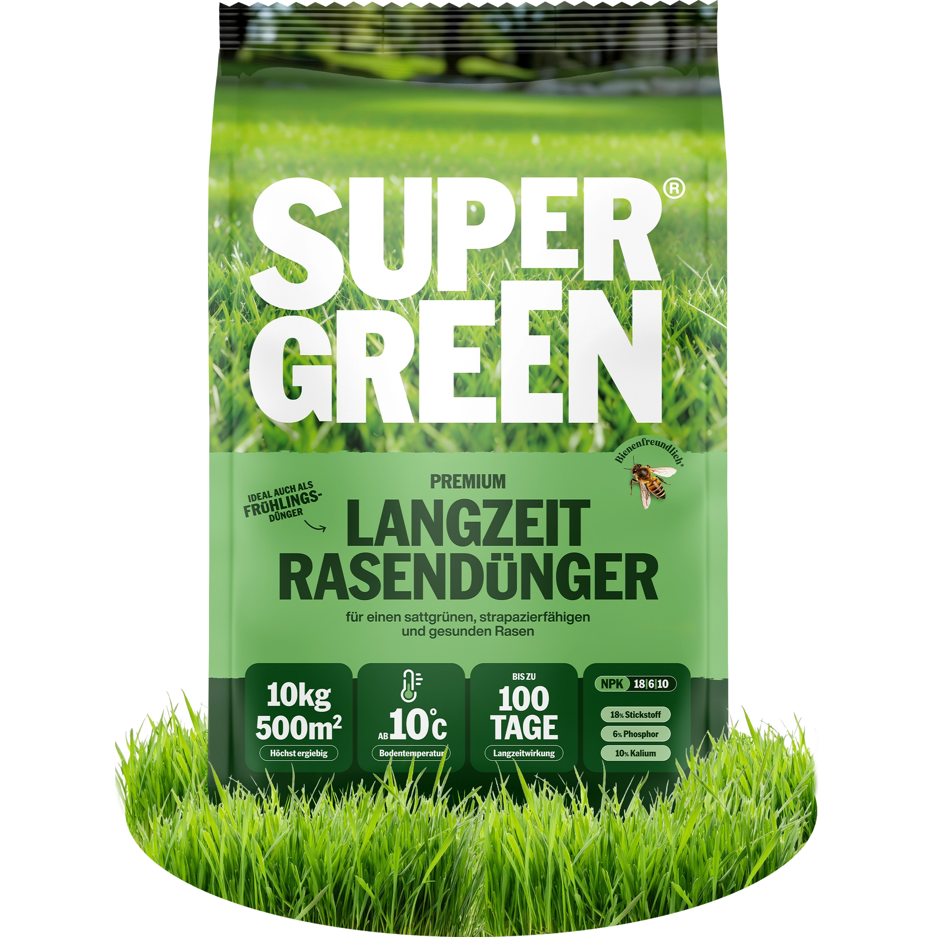 Langzeit-Rasendnger  SUPERGREEN