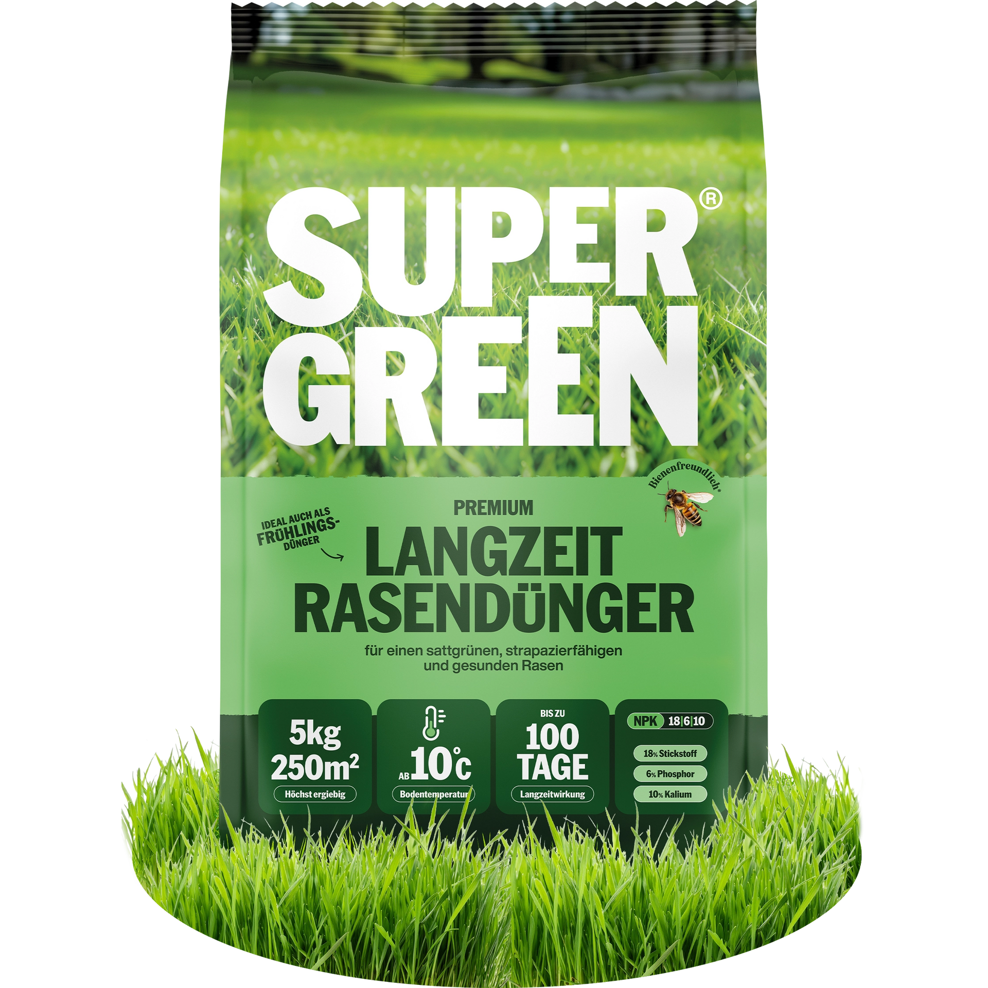 Langzeit-Rasendünger – SUPERGREEN