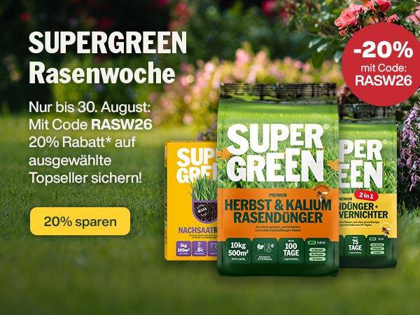 Rasenwoche: 20% sparen mit Code RASW26