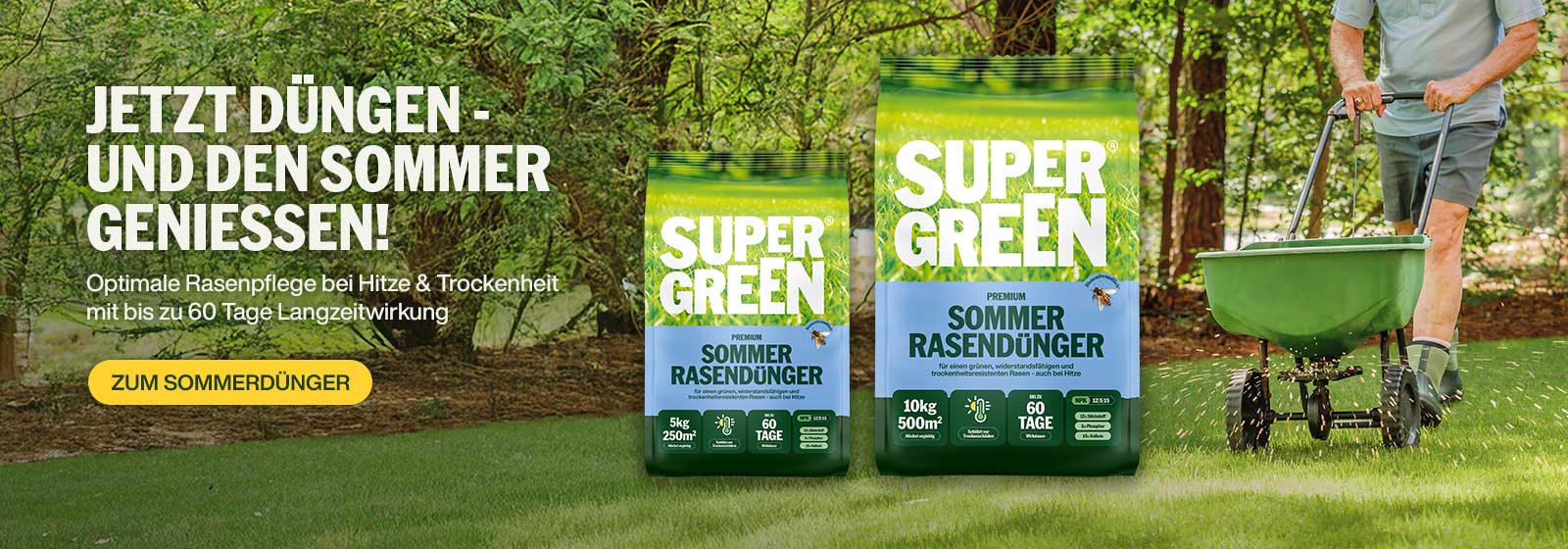 SUPERGREEN Sommer Rasendünger