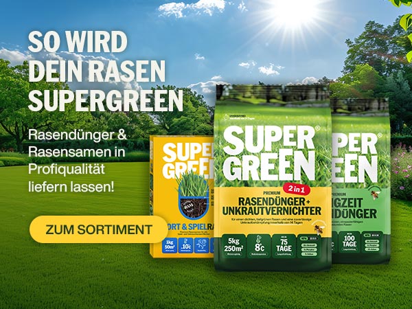 SUPERGREEN Sortiment in Profiqualität