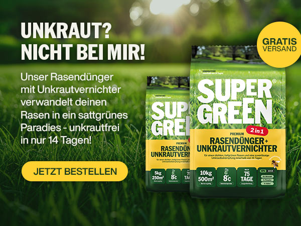 Rasendünger mit Unkrautvernichter 2in1 bestellen!